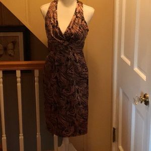 Copper and Black Cocktail Dress.. excellent condition size 4